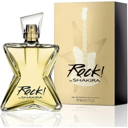 Shakira Rock Parfum  pour femme  Long Lasting Fresh and Dynamic Fragrance Floral and Fruity Notes Ideal for Day Wear 80ml Shakira