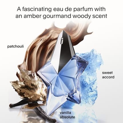 Mugler Angel 's Perfume Gift Set Ambery & Woody with Bergamot Praline and Patchouli Long Lasting Fragrance Coffret (Coffret) Femme