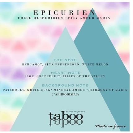 Taboo Epicurien Natural Pheromone Spray Homme to Attract Women 50ml - New