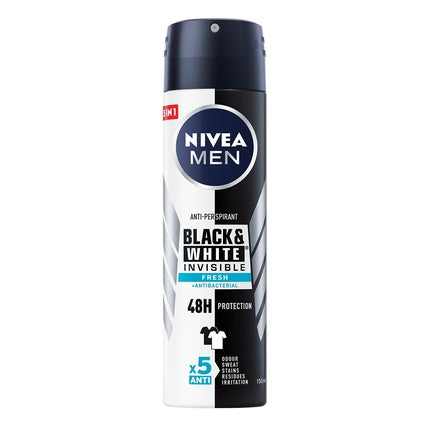 Nivea Men Black&White Invisible Fresh Antiperspirant Spray 150ml Nivea