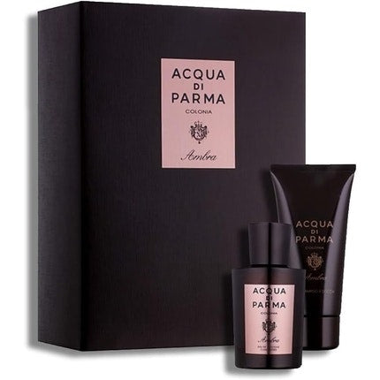 Acqua di Parma Colonia Ambra Gift Set 100ml Eau De Colonge  + 75ml Shower Gel Maison des fragrances