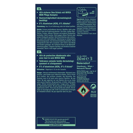 Nivea Deo Protect+Care 150ml pour homme