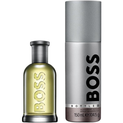 BOSS Men's BOSS Bottled Festive Gift Set 50ml Eau de Toilette and 150ml Men’s Spray Deodorant Hugo Boss