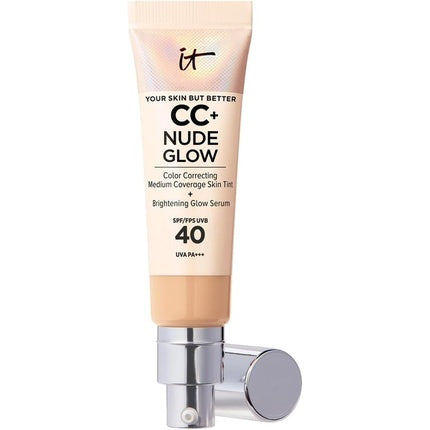 IT Cosmetics Your Skin But Better CC+ and Nude Glow Lightweight Medium Coverage Foundation and Glow Serum Medium 1g - It Cosmetics