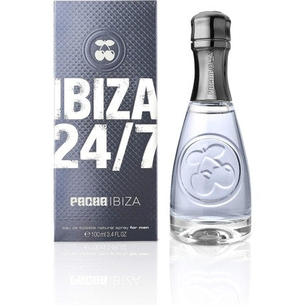 Pacha Ibiza 24/7 Eau de Toilette Pour Homme Long Lasting Fresh Elegant and Sexy Fragrance Lavender Wood and Leather Notes Ideal for Day Wear 100ml Pacha