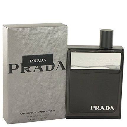 Prada Amber Pour Homme Intense Eau De Parfum Spray 3.4oz 100% Authentic Fresh Vanilla Prada