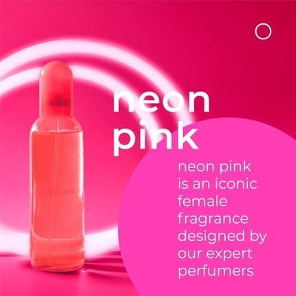 Colour Me Neon Pink Perfume Luxury Fragrance Eau de Toilette (EDT) Femme 100ml