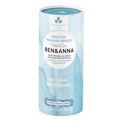 Ben & Anna Highland Breeze Sensitive Deo Papertube 40g Maison des fragrances