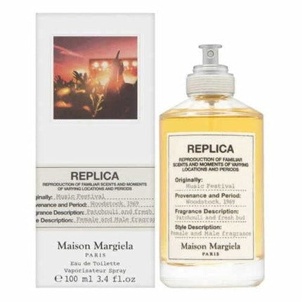 Maison Margiela Replica Music Festival Natural Spray Eau De Toilette 3.4 Fl oz, 1oz équivaut à 30ml Wood Maison Martin Margiela