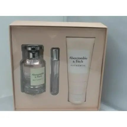 Abercrombie & Fitch Authentic 3.4 EDP Spray + 6.7 BL + Mini (HB Set) for Women - Maison des fragrances