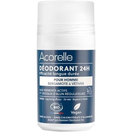 Acorelle Certified Organic Deodorant Care Roll-On 24h Long Lasting Efficacy - Maison des fragrances