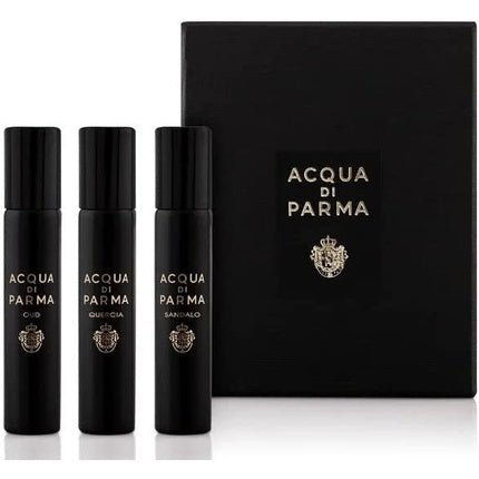 Acqua di Parma Holiday Exclusives Signature Trio Black 3*7ml - Maison des fragrances