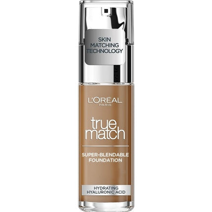 L'Oreal Paris True Match Liquid Foundation Skincare Infused with Hyaluronic Acid SPF 17 30ml 8.5W Toffee - L'Oréal Paris