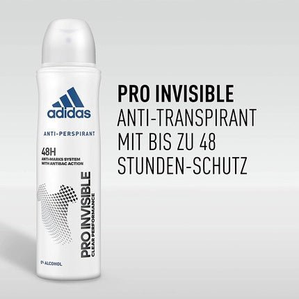 Adidas Pro Invisible 48H Anti - Transpirant for Women Deodorant Spray 150ml - Maison des fragrances