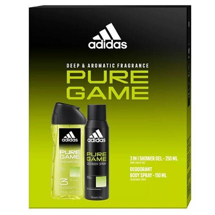 Adidas Pure Game Deodorant Spray 150 Ml And Shower Gel 250 Ml - Maison des fragrances