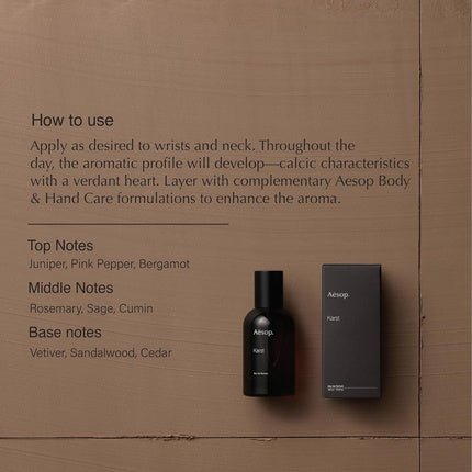 Aesop Karst Eau De Parfum Fresh Herbaceous Marine Fragrance with Juniper - Maison des fragrances