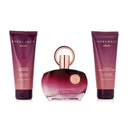 Afnan Supremacy Purple Gift Set Shower Gel And Hydrating Body Milk Coffret (Coffret) Mixte 100ml - Maison des fragrances