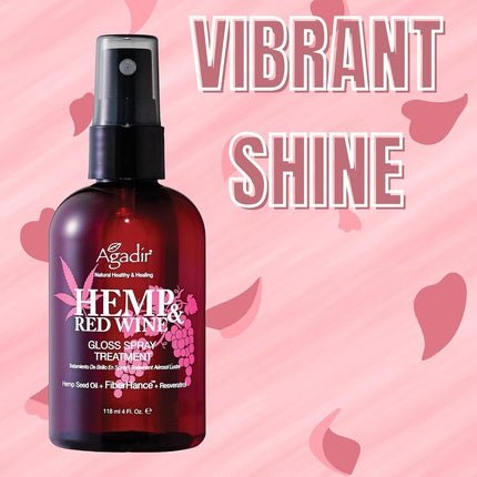 Agadir Hemp & Red Wine Gloss Spray Treatment 4 Fl. Oz - Maison des fragrances