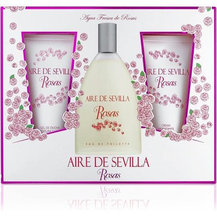 Aire De Sevilla Fresh Rose Water - Eau De Toilette Spray 150ml - Set of 3 - Maison des fragrances