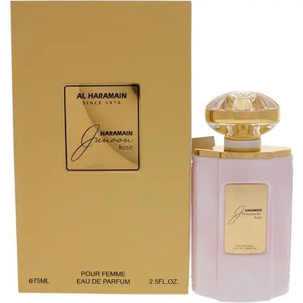 Al Haramain Junoon Rose Eau De Parfum Spray 75ml Gold - Maison des fragrances