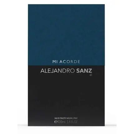 Alejandro Sanz Mi Acorde El Fragrance Homme - Eau De Toilette Eau de toilette 3.4oz 100ml Cologne Spray Blue Black Bottle Made in Spain par Tailored - Maison des fragrances