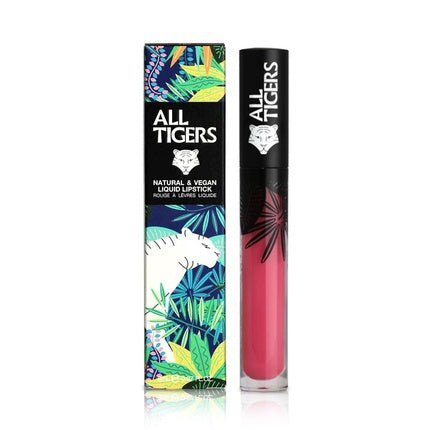 All Tigers Liquid Lipstick Natural Vegan & Organic - Shades of Pink - Maison des fragrances