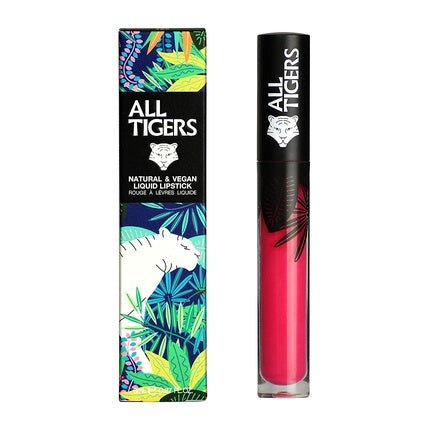 ALL TIGERS Own The Stage 786 Fuchsia Liquid Lipstick - Long Lasting, Matte, Vegan and Natural with Bio Ingredients - Maison des fragrances