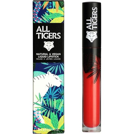 ALL TIGERS Pink Coral Lead the Game 784 Matte Liquid Lipstick with Organic Ingredients - Maison des fragrances