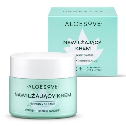 ALOESOVE Moisturizing Face Cream 50ml - Day Cream for All Skin Types - Vegan Face Cream, Anti - Aging, Ideal Under Makeup - Maison des fragrances