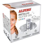Alpino Fiesta Metallic Glitter Gel Silver 6 - Pack - Maison des fragrances