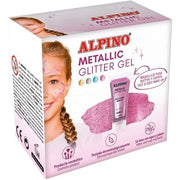 Alpino Fiesta Metallic Glitter Gel with Pink Base 6 - Pack - Maison des fragrances