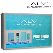 Alviero Martini 2024 Alviero M. Portofino 100 Ml + Deodorant 150 Ml + Passport Holder Eau de Parfum Unisexe - Maison des fragrances