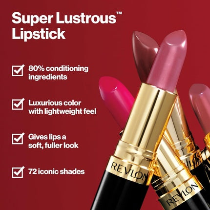 Revlon Super Lustrous Lipstick High Impact Lipcolor with Moisturizing Creamy Formula Infused with Vitamin E and Avocado Oil in Nudes & Browns Daylight Delight 0.15 oz
