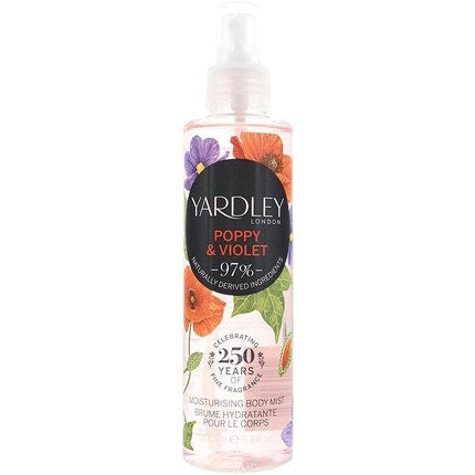 Yardley Poppy And Violet Body Mist 200ml For Women