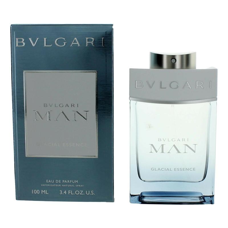 BVLGARI Man Glacial Essence Eau De Parfum Spray 3.4 Ounce Woody Fougere