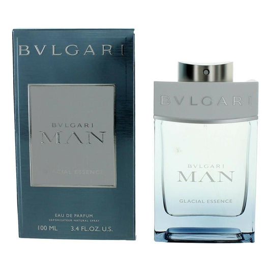 BVLGARI Man Glacial Essence Eau De Parfum Spray 3.4 Ounce Woody Fougere