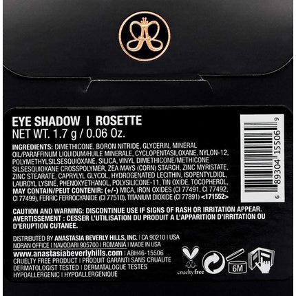 Anastasia Beverly Hills Eyeshadow Single Rosette Titanium 1.7g - Maison des fragrances