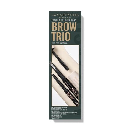 Anastasia Beverly Hills Frozen & Fuller Looking Brow Trio Dark Brown - Maison des fragrances