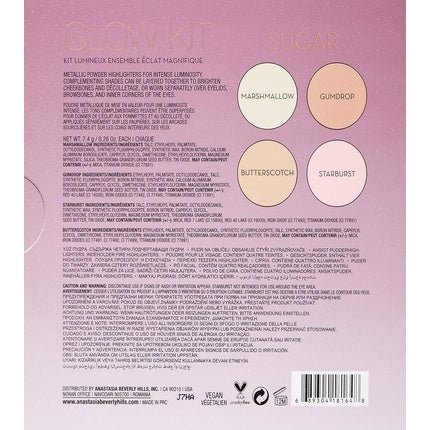 Anastasia Beverly Hills Sugar Glow Kit Highlighting Palette 7.4g - Maison des fragrances