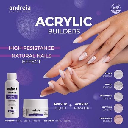 Andreia Builder Acrylic Liquid Slow Dry 250ml - Maison des fragrances