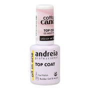 Andreia Cotton Candy Top Coat Nail Polish Fixer Nº 02 Milky Pink 10.5ml - Maison des fragrances
