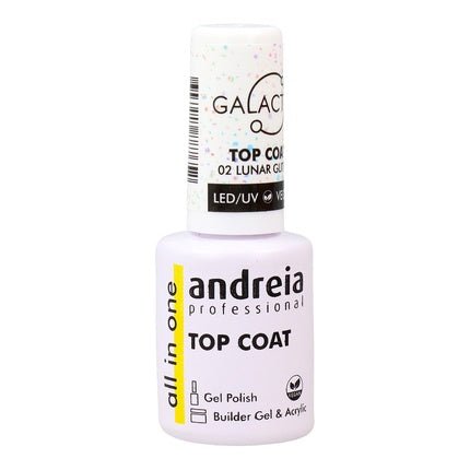 Andreia Galactic Top Coat Nº 02 Lunar Glitter Nail Polish 105ml - Maison des fragrances