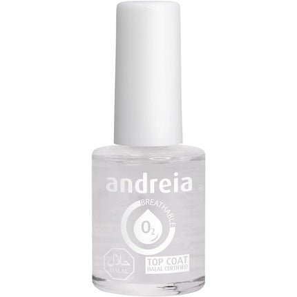 Andreia Halal Breathable Nail Polish Top Coat Glossy Vegan and Cruelty - Free 10.5ml - Maison des fragrances