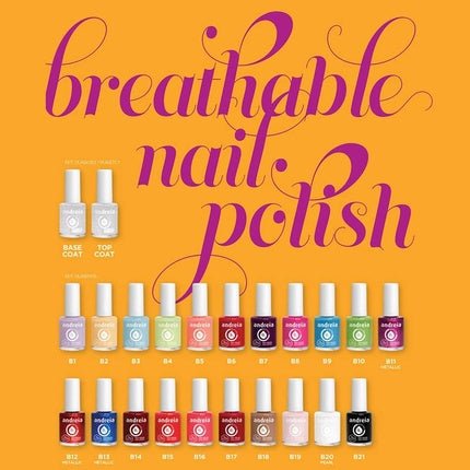 Andreia Halal Breathable Nail Polish Water Permeable Vegan and Cruelty - Free Colour B22 Milky White 10.5ml - Maison des fragrances