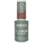 Andreia Professional Hema Free Gel Polish True Pure 21 Free and 100% Vegan for Sensitive Nails Colour T32 Brown with Gold Shimmer 10.5ml - Maison des fragrances