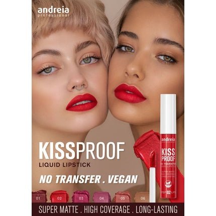 Andreia Professional Lips No Transfer Kiss Proof Lipstick 05 Act Rouge - Maison des fragrances