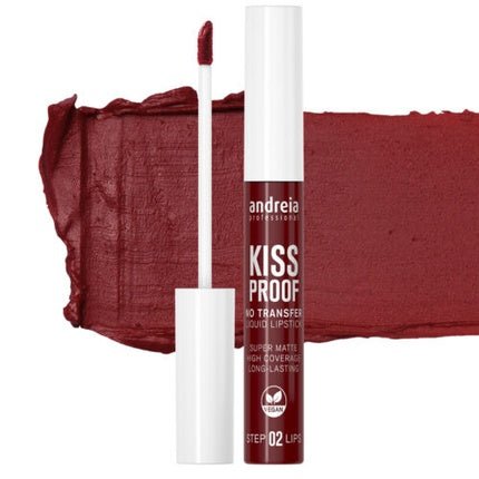 Andreia Professional Make - up Kiss - Proof Lipstick No Transfer 01 Burgundy - Maison des fragrances
