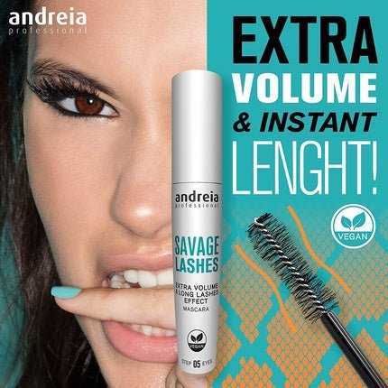 Andreia Professional Make Up Savage Lashes Long - Lasting Mascara for Dramatic Lashes - Maison des fragrances