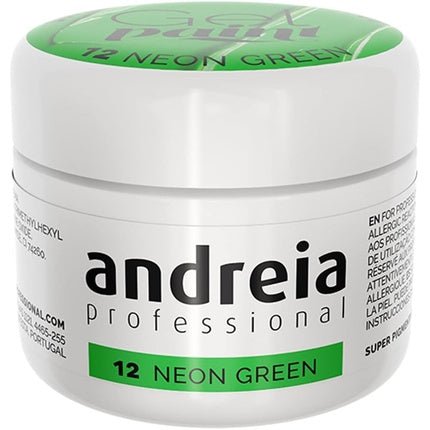 Andreia Professional Nail Art Design Gel Paint Pots Highly Pigmented Intense Colour No Flow High Viscosity UV Gel Paint for DIY Manicure Vegan 4g - Maison des fragrances