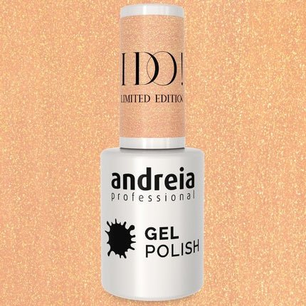 Andreia Professional Semi - Permanent Nail Gel Polish I DO Limited Collection Colour ID3 Champagne Nude with Gold Sparkles 10.5ml - Maison des fragrances
